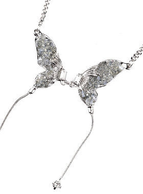 sdeer时尚休闲蝴蝶吊坠项链