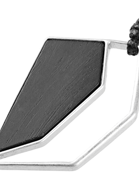 sdeer圣迪奥不规则蜡绳吊坠项链