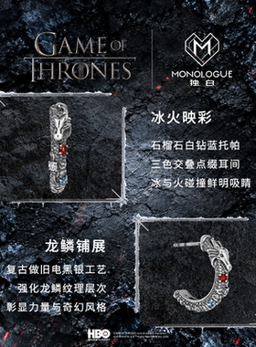 周大福独白权力的游戏银耳饰
