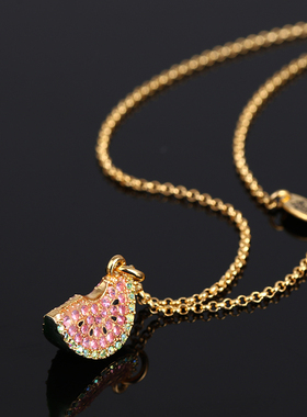 正品特价西瓜项链甜美水果少女心