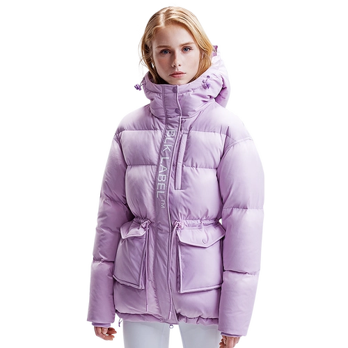 Зимний пуховик, удерживающий тепло ветрозащитный бархатный спортивный костюм с капюшоном, облегающий крой, утиный пух