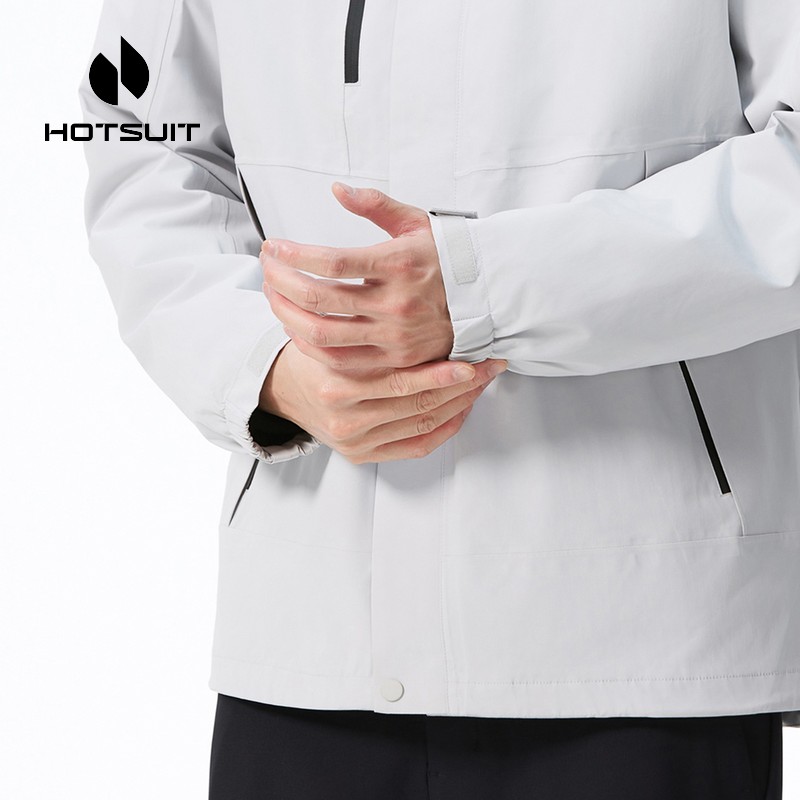 hotsuit后秀冲锋衣男女款2025冬季防风防水硬壳外套户外保暖风衣 - 图2