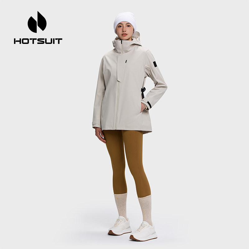 hotsuit后秀运动风衣女士2025春季新款防风拉链户外跑步休闲外套