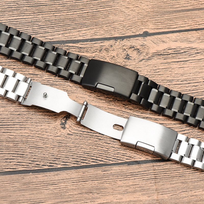 不锈钢表带男代用卡西欧西铁城ck 梵诗达配件