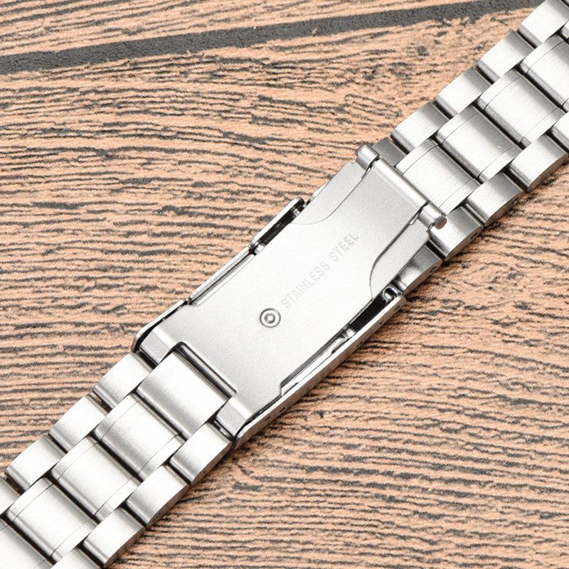 不锈钢表带男代用卡西欧西铁城ck 梵诗达配件