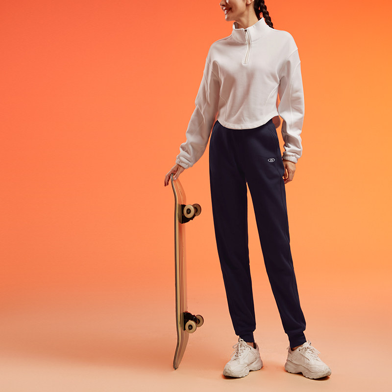 VfU加绒运动长裤女宽松束脚跑步健身服运动休闲裤黑卫裤秋冬,淘宝优惠券,粉丝福利购,淘宝优惠卷