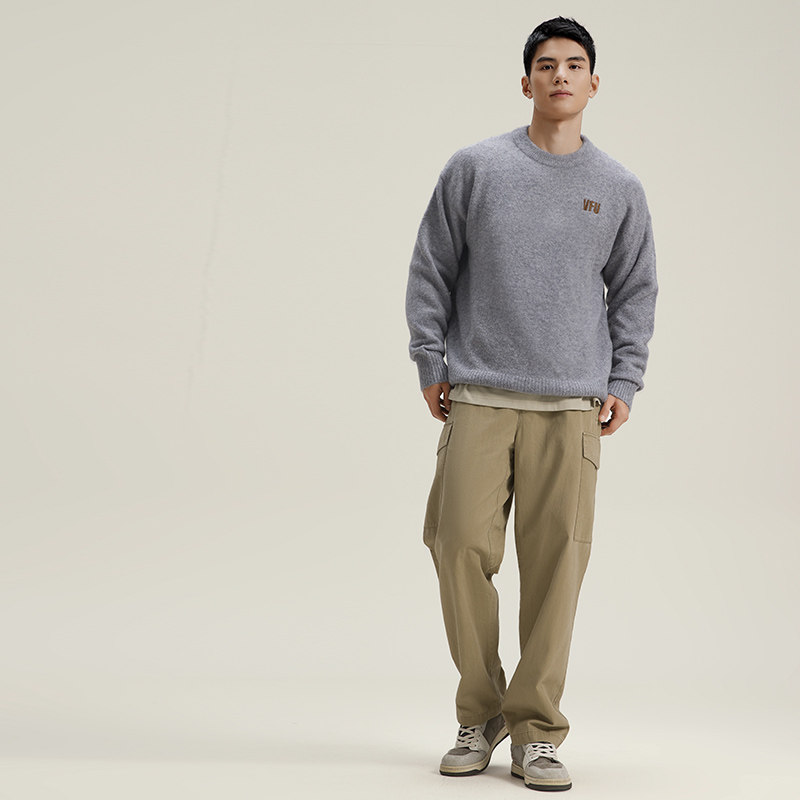 VfU运动毛衣男跑步上衣篮球健身训练服休闲长袖保暖圆领内搭秋冬,淘宝优惠券,粉丝福利购,淘宝优惠卷