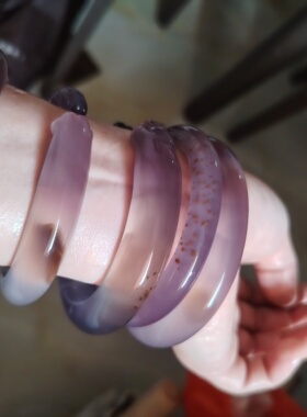 不一样的紫玉髓玛瑙手镯