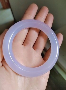 56圈口天然高温芋泥波波胖圆条玉髓手镯朱砂玛瑙玉镯高温