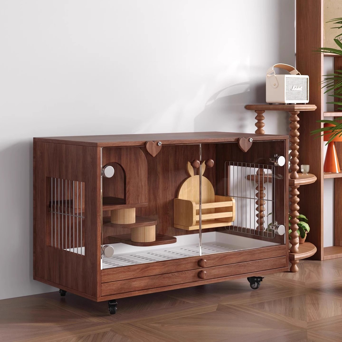 兔笼大号专用室内双层托盘防水防喷尿宠物豚鼠荷兰猪兔子别墅狗笼,淘宝优惠券,粉丝福利购,淘宝优惠卷