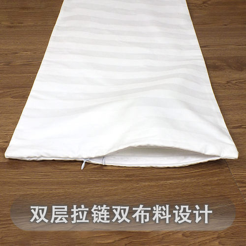 枕芯套内胆套纯棉双层双拉链荞麦皮决明子儿童学生单人枕头芯内袋 - 图2