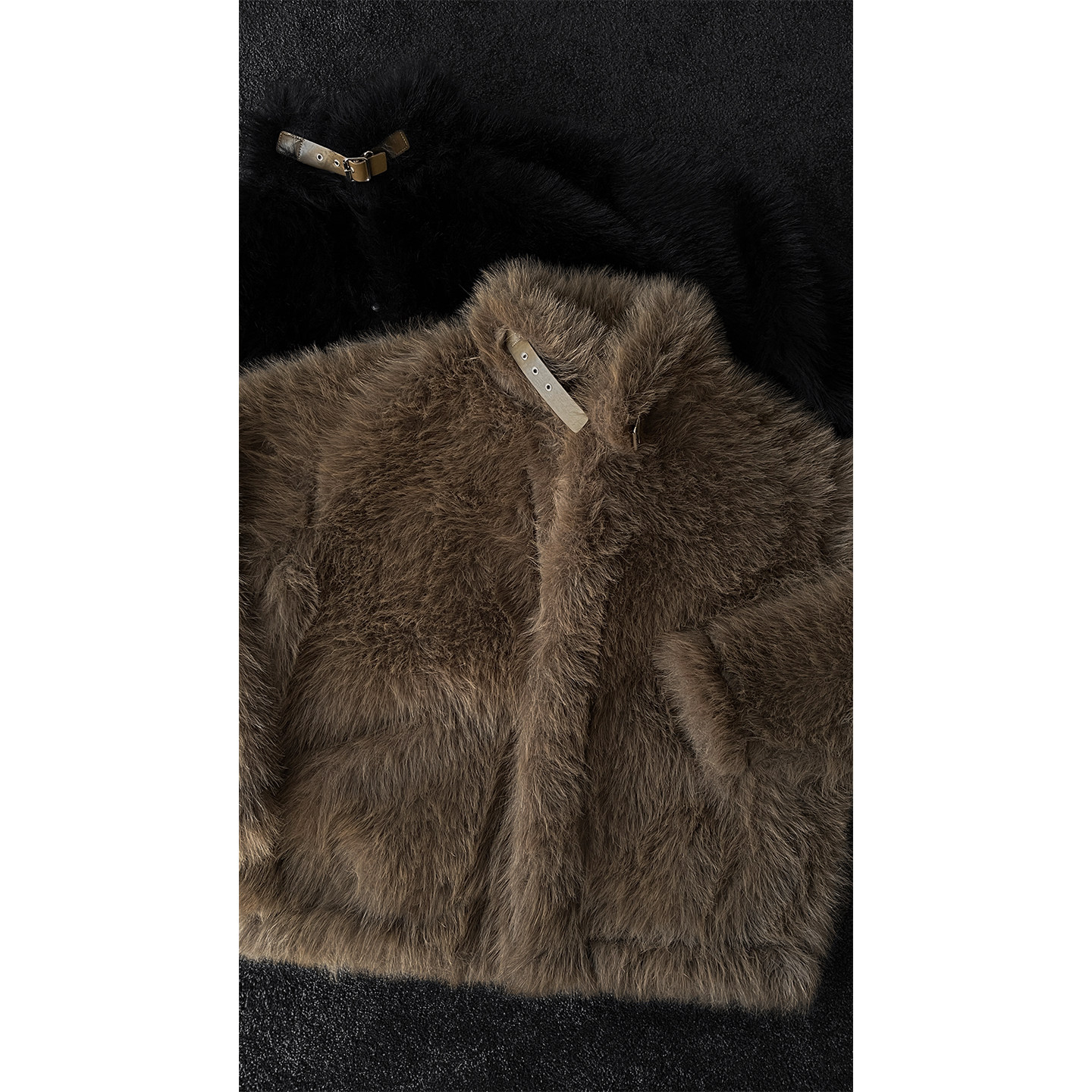 龙叨叨秋冬新品高级感气质立领毛毛外套男简约百搭保暖环保皮草潮,淘宝优惠券,粉丝福利购,淘宝优惠卷