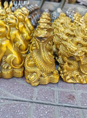 新品纯铜十二生肖摆件属鼠牛虎属兔龙蛇马羊猴鸡狗猪 铜生肖摆件