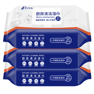 三仕达厨房湿巾60片*4包