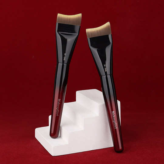 Charming girl ruddy glaze N06 foundation brush curved without powder
