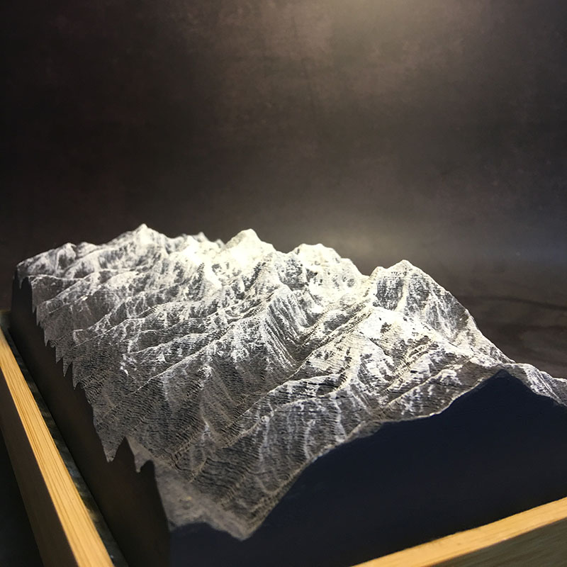 冬官手作 水泥石膏家居摆件装饰模型雪山高山山峰梅里雪山扩香石 - 图0