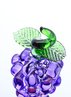 水晶葡萄摆件工艺品客厅家居创意仿真水果装饰品儿童玩具外贸产品