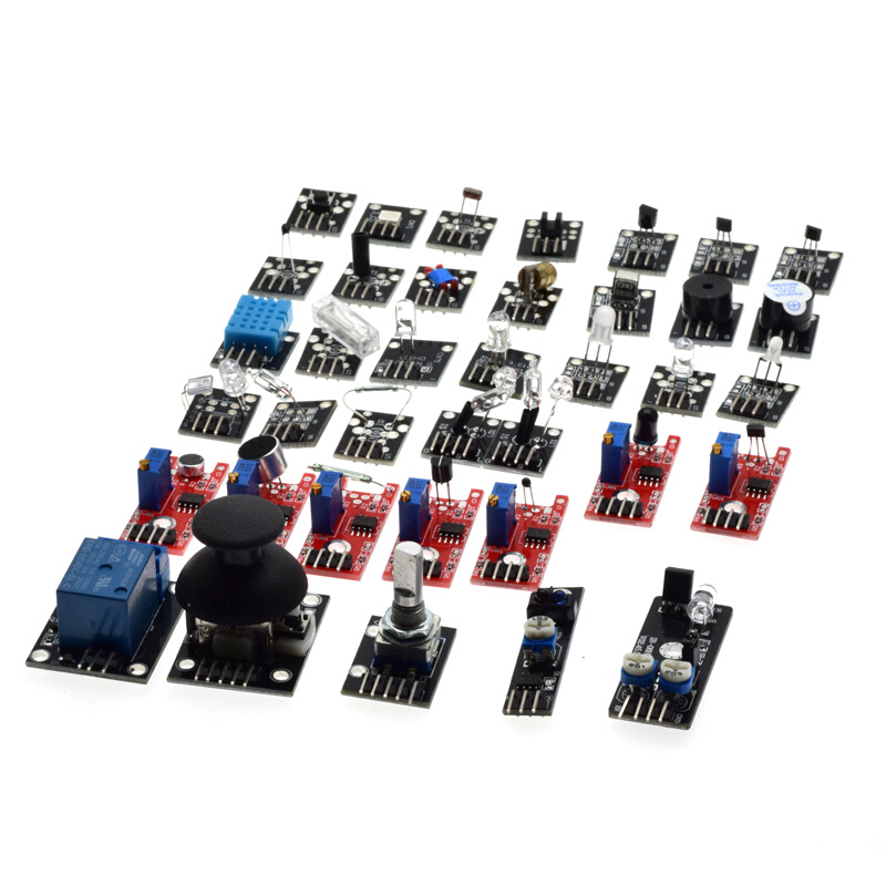 树莓派37种传感器套件37/45合一电子模块智能小车模块资料