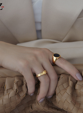 【简执】欧美ins风潮女金属戒指