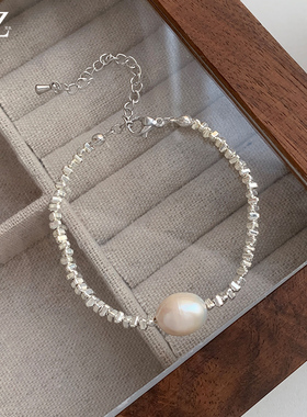 碎银子淡水珍珠手链女款轻奢小众
