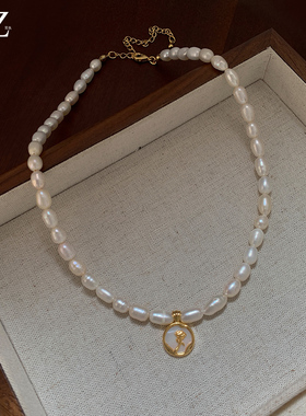 巴洛克淡水珍珠项链轻奢小众高级