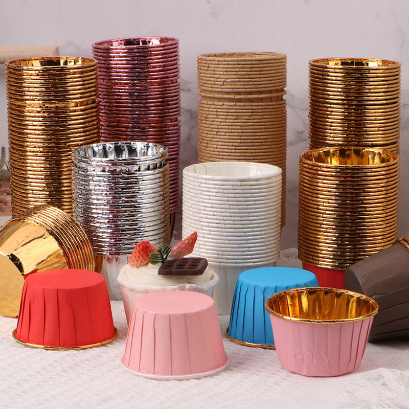 马芬杯耐高温金色礼帽纸杯生日蛋糕杯子红色卷边烘焙用品,淘宝优惠券,粉丝福利购,淘宝优惠卷