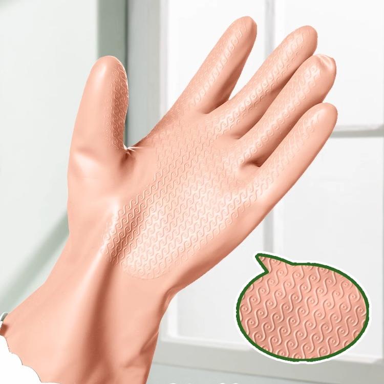 洗碗手套秋冬天加绒家务厨房耐用型洗菜清洁防滑橡胶乳胶皮冬季女