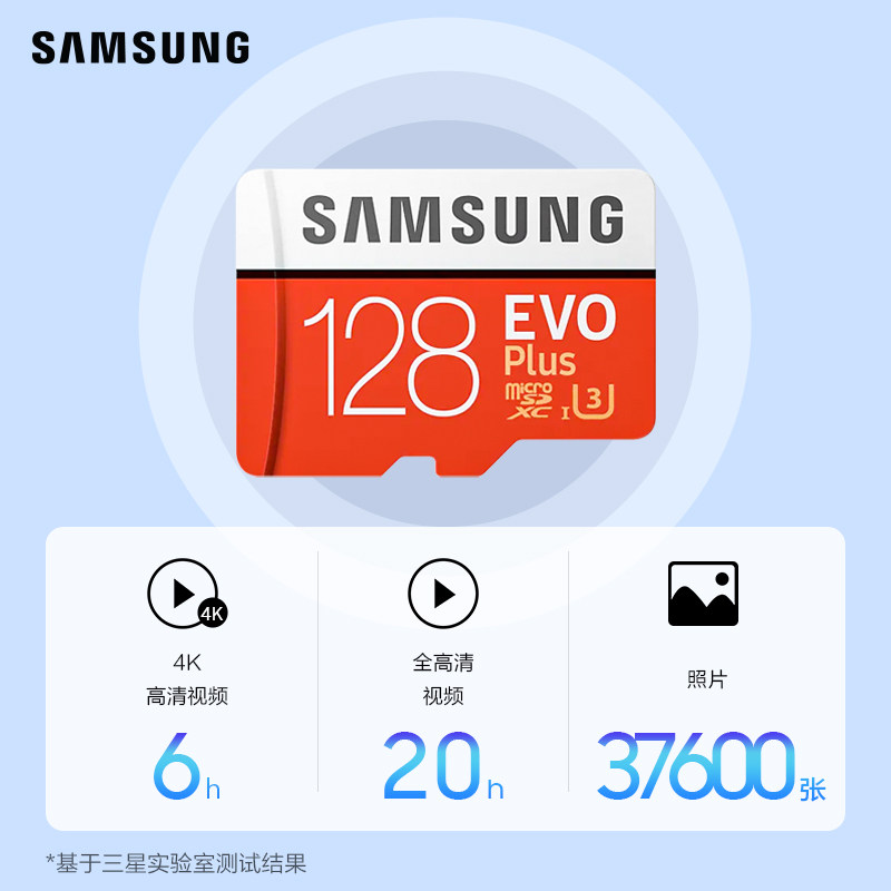 Карта памяти microSD Samsung Evo Plus 128 ГБ