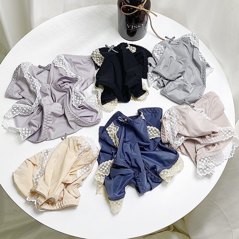 内裤女高腰透气裆柔软轻薄蕾丝简约无痕包臀大码收腹女士三角短裤,淘宝优惠券,粉丝福利购,淘宝优惠卷