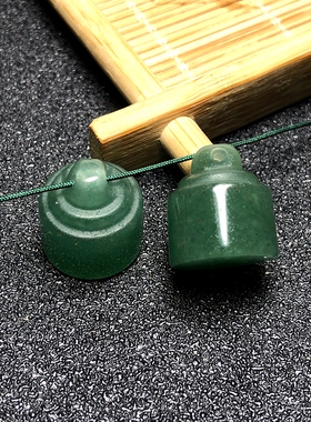 绿玛瑙称心如意秤砣吊坠水晶玉髓玉石吊饰diy手串手链项链配件