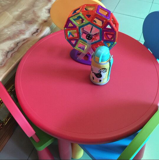Thickened baby kindergarten learning plastic tables and chairs