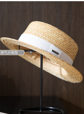 沙滩草帽平檐情侣夏季男士简约