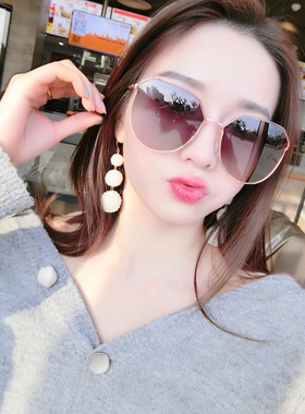 绿色偏光大框墨镜凯资偏光复古