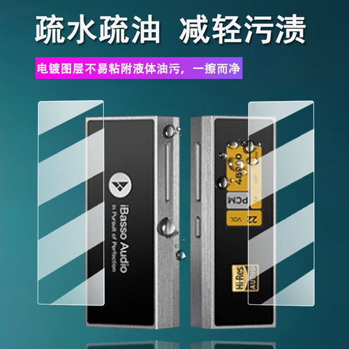适用于艾巴索DC04Ultra解码耳放贴膜Nunchaku屏幕膜DC-Elite便携小尾巴DC07Pro非钢化DX260MK2高清DX340防刮 - 图1