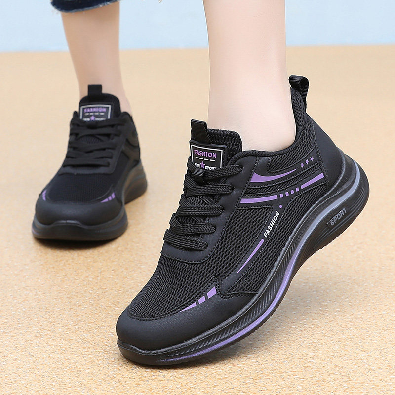 布瑞京68823运动跑步网面鞋女鞋软底低帮系带妈妈鞋夏季网鞋,淘宝优惠券,粉丝福利购,淘宝优惠卷