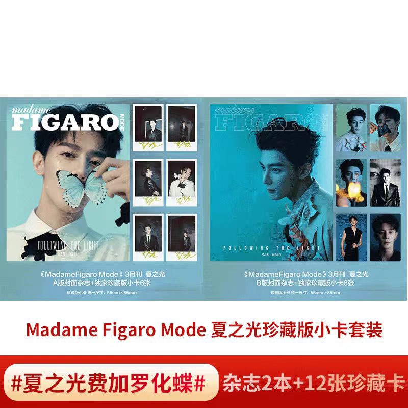 现货 MadameFigaroMode费加罗24年3月夏之光AB封面+珍藏版小卡/尼龙4月刊内页夏之光  计入销量 - 图1