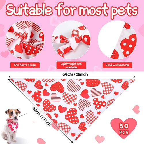 30/50/100Pcs Dog Scarf Bibs Triangle For Fall Halloween Chri - 图0