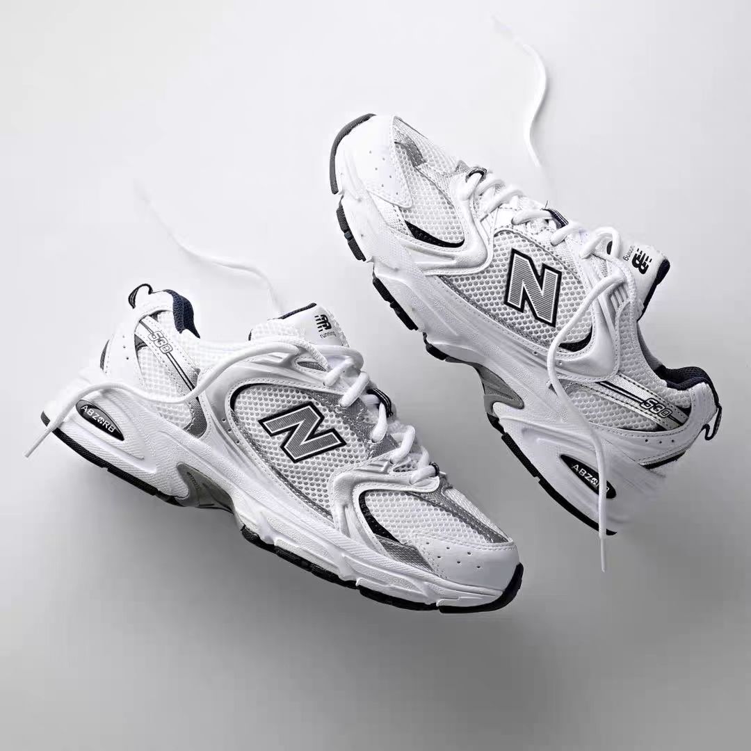 New Balance官方正品男女情侣白银复古运动休闲老爹鞋跑鞋MR530SG - 图1