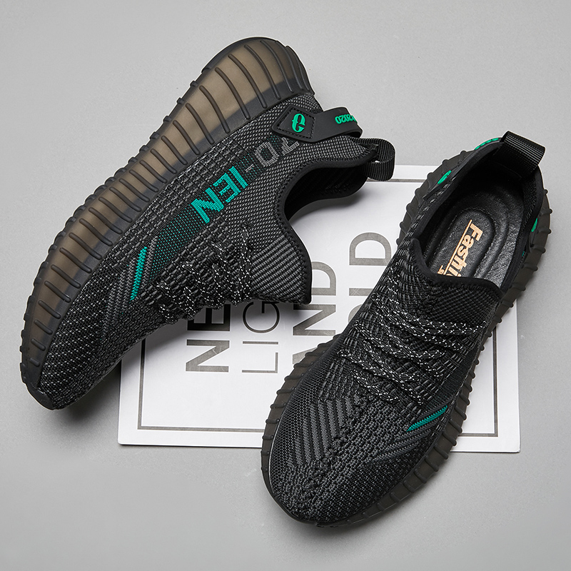 椰子男鞋2024新款潮流冬季时尚透气百搭休闲运动鞋非莆田yeezy350 - 图1