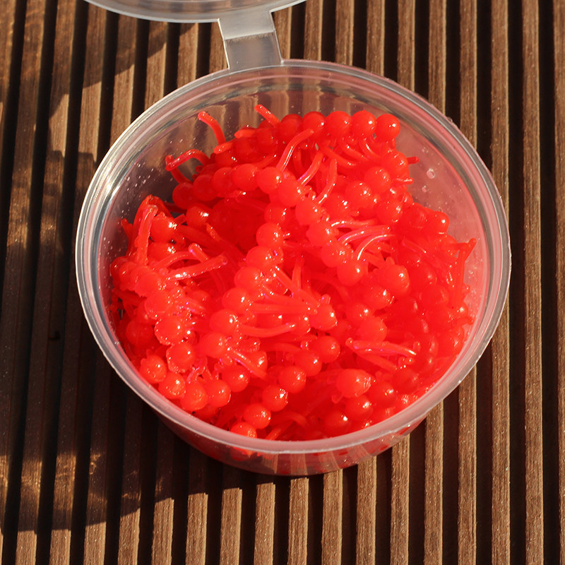 逗钓动态软珠带尾巴野钓鲫鱼鲤鱼反低浮珠仿生假饵蚯蚓蝌蚪红虫味,淘宝优惠券,粉丝福利购,淘宝优惠卷