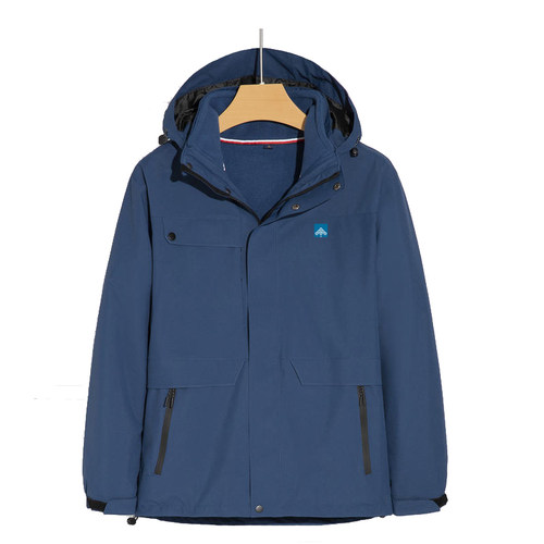 秋冬碧桂园物业工作服冲锋衣长袖定制房地产中介公司POLO衫印logo - 图1