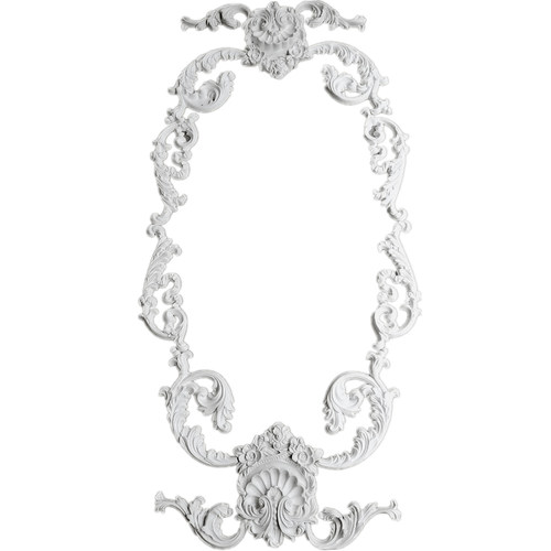 欧式灯盘石膏角花拼花组合吊顶灯镂空雕花法式浮雕壁花线条背景墙 - 图3