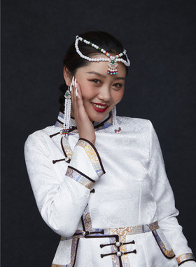 蒙古族舞蹈演出头饰耳环少数民族蒙古舞发饰蒙古袍配饰女新品推荐