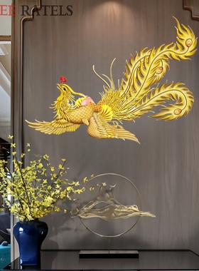 金凤凰新款自贴画高档餐厅车门贴纸招财吉祥定制贴花贴墙装饰壁画