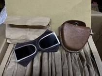 Public Hair Old Goods Original Products 70s 59 Style Wind Mirror Pure Bull Leather Case Moto Locomotive Outdoor Anti-Wind Sand Protection Glasses