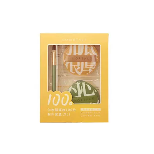 Хлопковый спонж, кушон, большой тональный крем, коробка для хранения