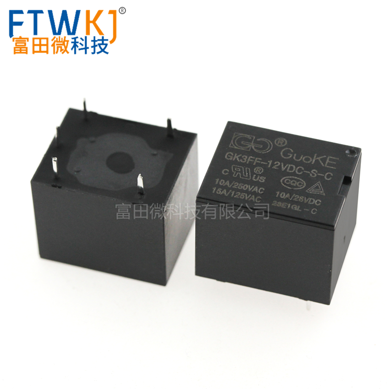 国科继电器 GK3FF-12VDC-S-A-C 5VDC 24VDC 4脚/5脚 10A HF3FF-图3