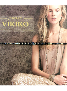 vikiko女生黑玛瑙编织手链