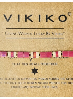 925紫灰色轻奢玻璃手链小礼物