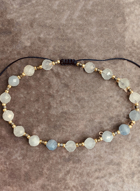 VIKIKO天然海蓝宝串珠小手链